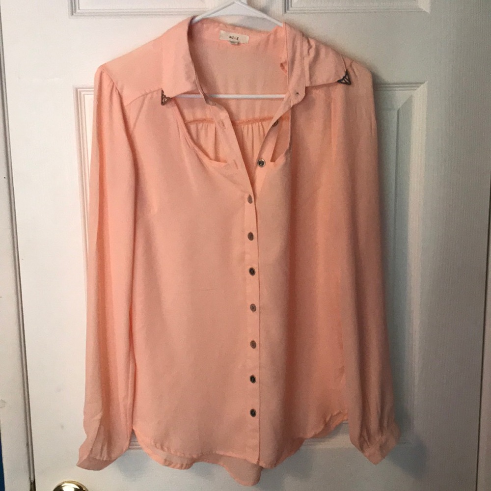 Peach blouse